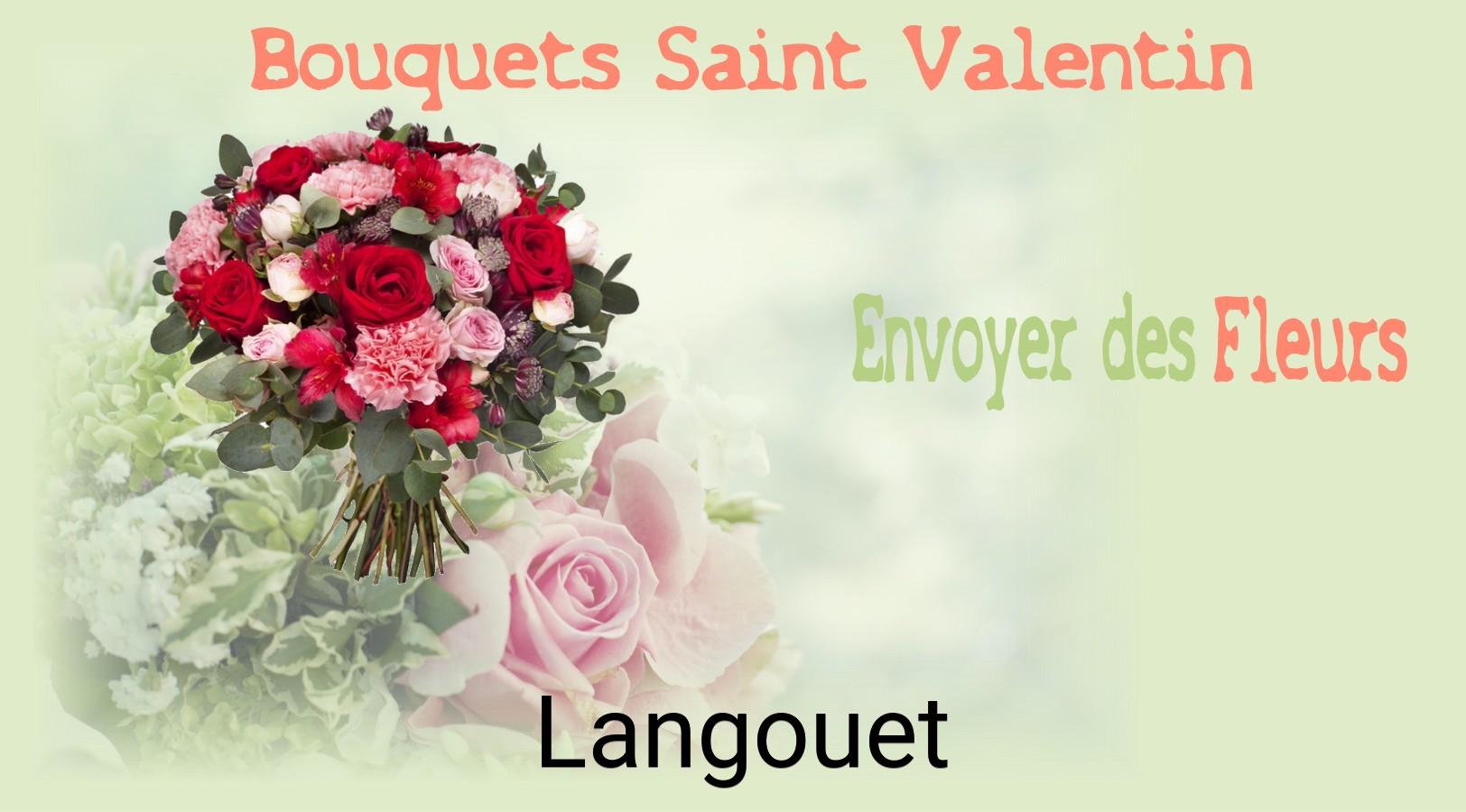 Roses de Saint-Valentin livrées à Langouet